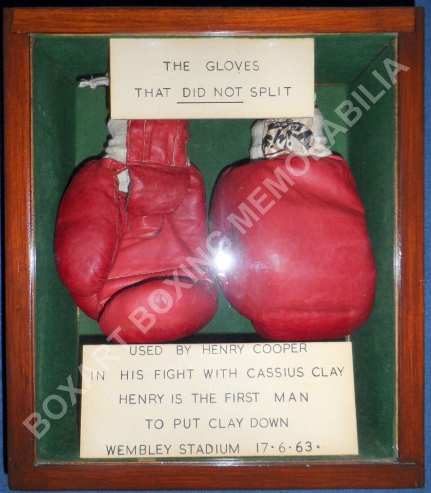 Henry Cooper's gloves from the Thomas A'Becket collection, sold for £100,000